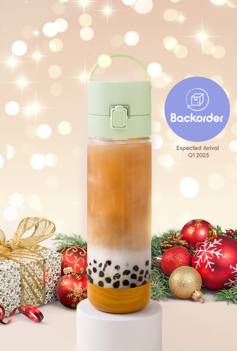 BACKORDER BobaMate® Boba Bottle in Honeydew