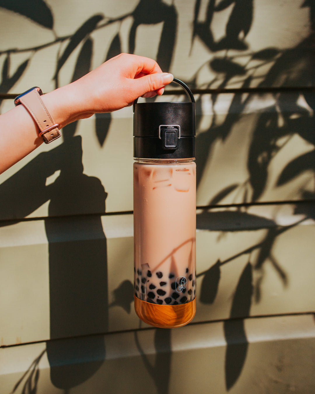 Reusable Boba Bottle, Built-in Bubble Tea Straw